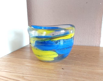 Vintage GUSUM  Glass Bowl , design by Milan Vobruba, Sweden, 1970s