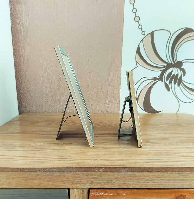 Vintage Scandinavian Photo Frames, Metal Picture Frames SET 2 - Etsy