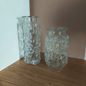 Vintage SKLO UNION Vases 3386 SET 2, design by Vladislav Urban, Czechoslovakia, 1960s