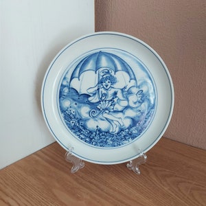 Vintage MEISSEN H.C.Andersen Eventyr Collectible Plate, Ukki Ukleya Porcelain Plate, Germany, 1970s