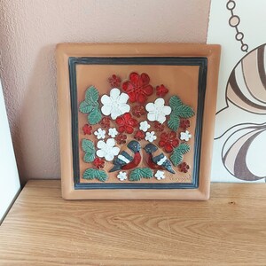 Vintage GABRIEL  Ceramic Wall Plaque, design by Ingegärd Burmeister, Sweden, 1960s