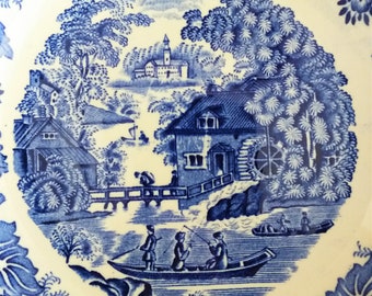 ARABIA FINLAND 青い家の置物 Vintage ARABIA FINLAND Porcelain