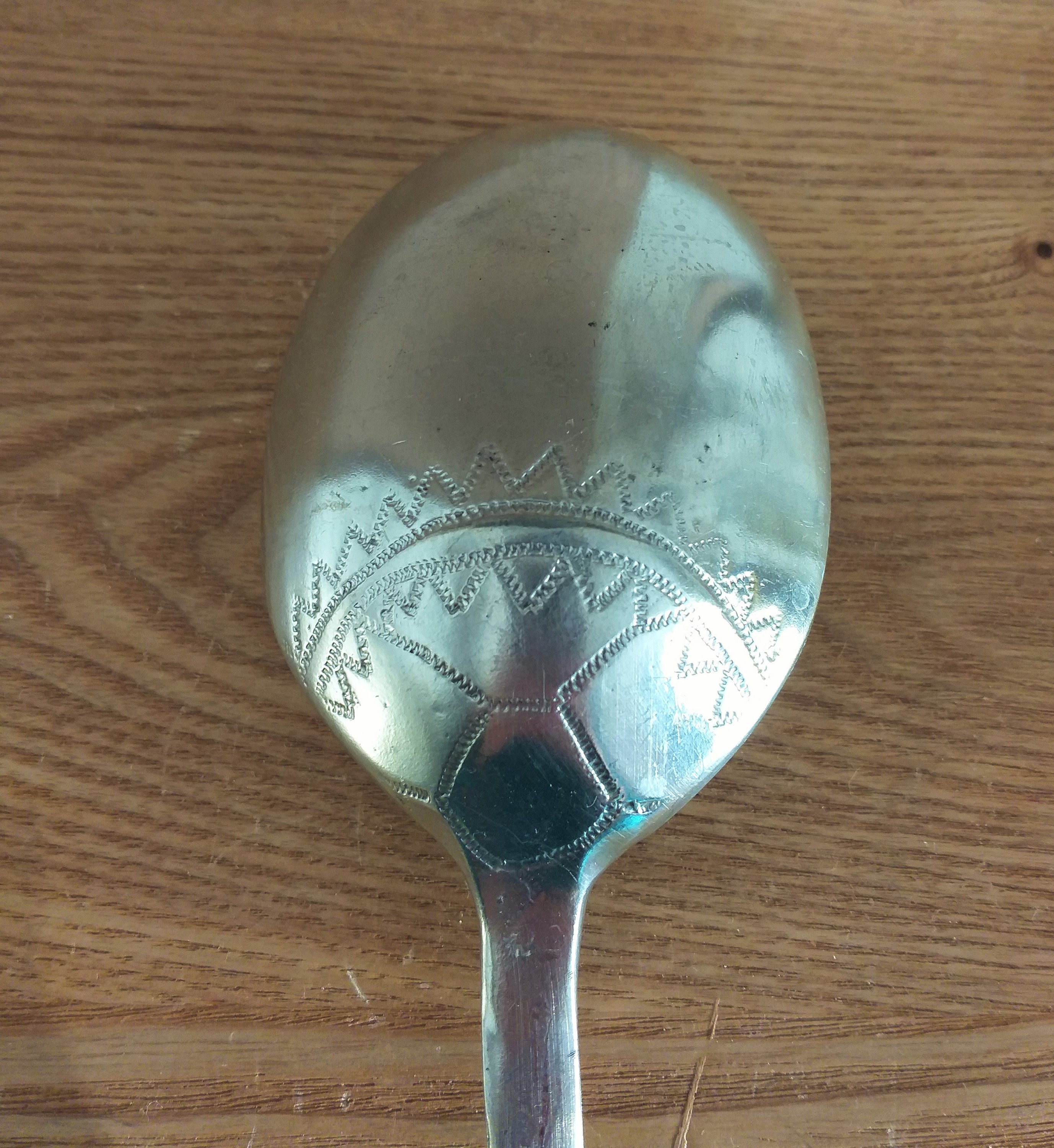 Vintage Askvoll Brug Støpt Tin Cast Pewter Extra Large Spoon