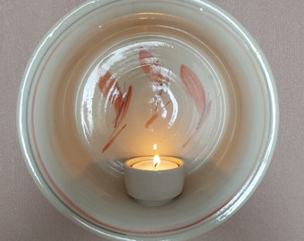 Vintage Scandinavian Ceramic Candle Holder, Ceramic Wall Candle Holder