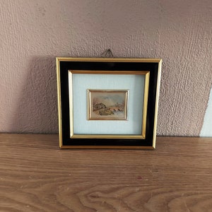 Vintage Italian Sterling Silver Lithography Miniature, TOP ART MILANO, Italy, 1970s