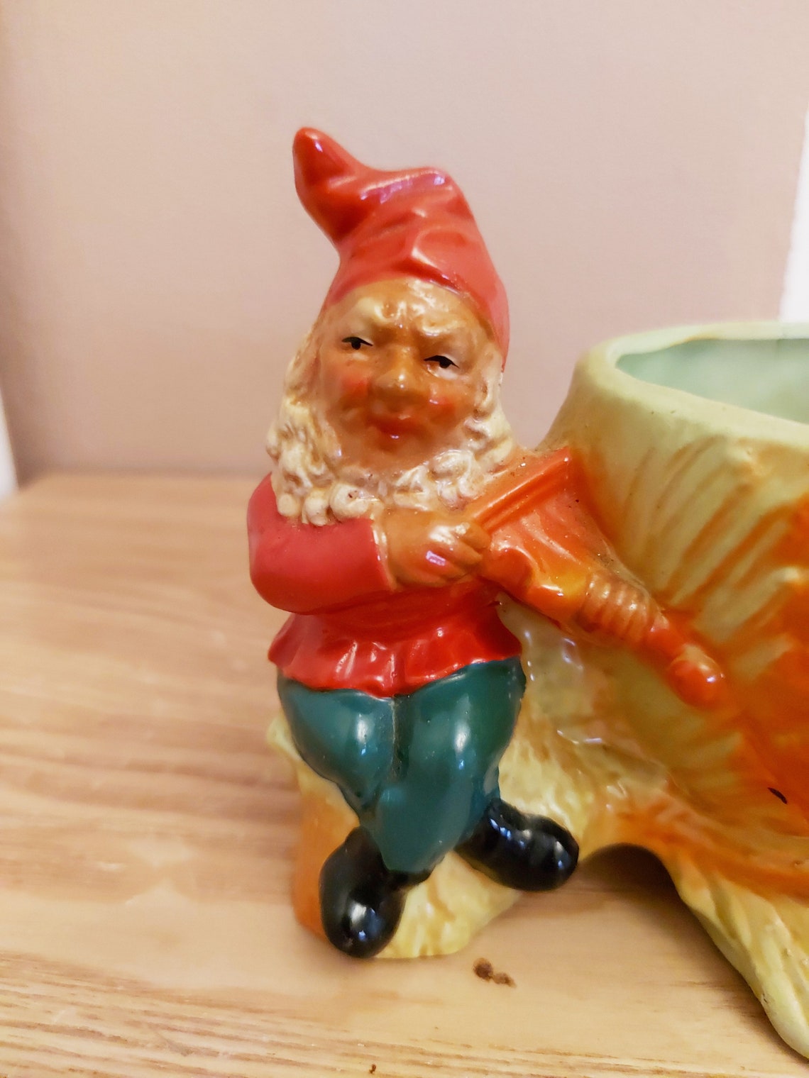 Vintage HEISSNER Ceramic GNOME With Pot Terracotta Gnome | Etsy