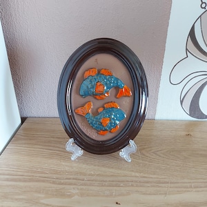 Vintage GABRIEL Ceramic Zodiac Astrology Wall Plaque, design by  Ingegärd Burmeister, Sweden, 1960s