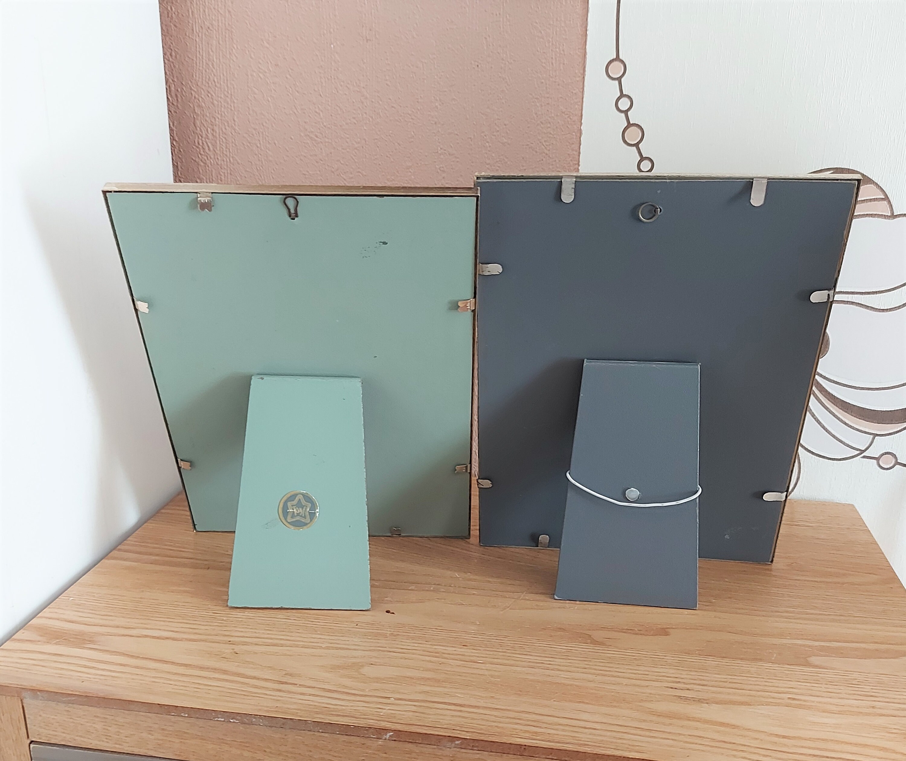 Vintage Scandinavian TOMA Metal Photo Frames SET 2 Denmark - Etsy