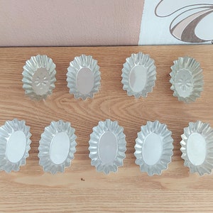 Vintage  Metal Baking Mold SET 9 , Vintage Cake Mold,Vintage Baking