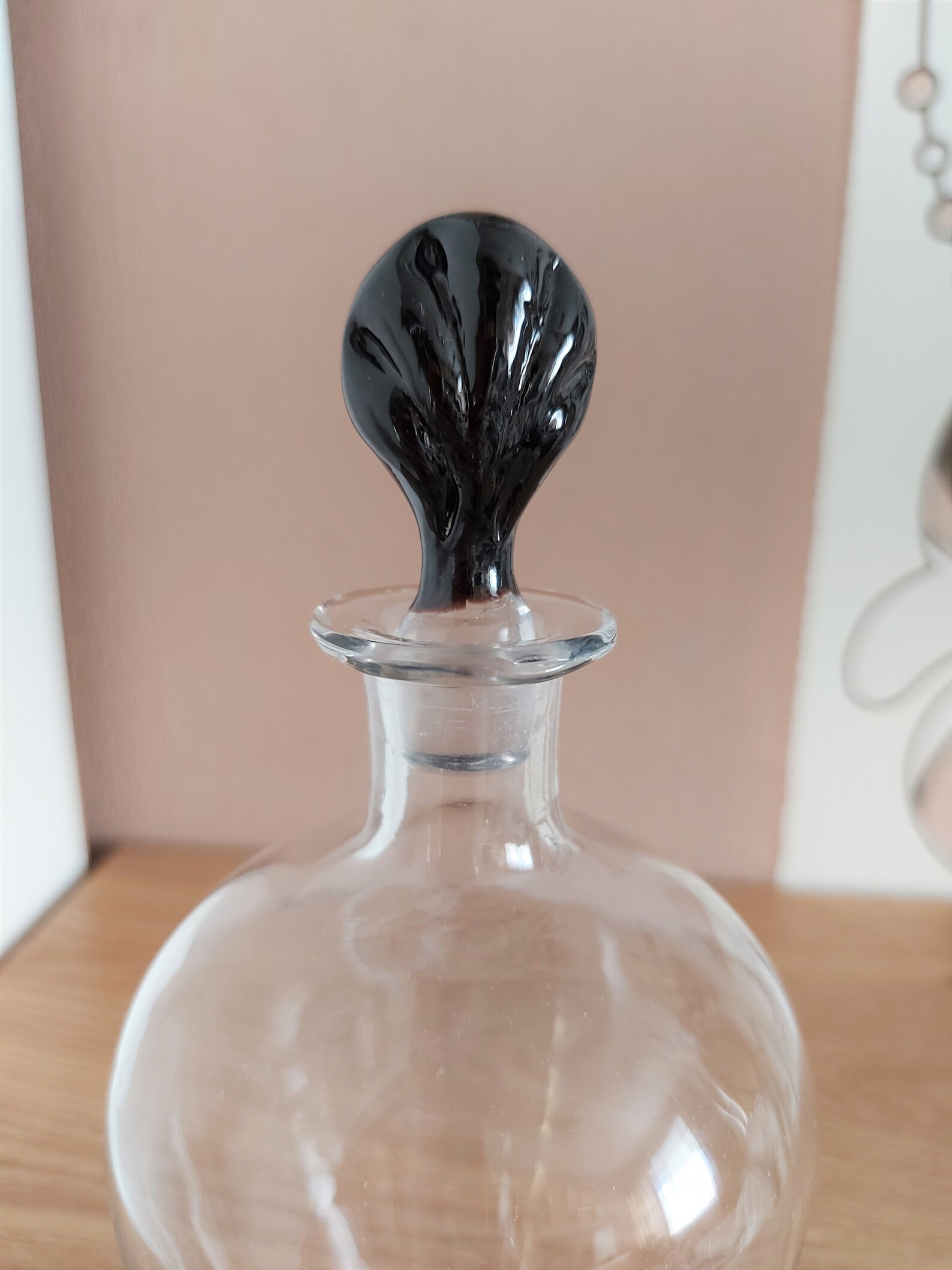 Black Glass Decanter - Large main image 1