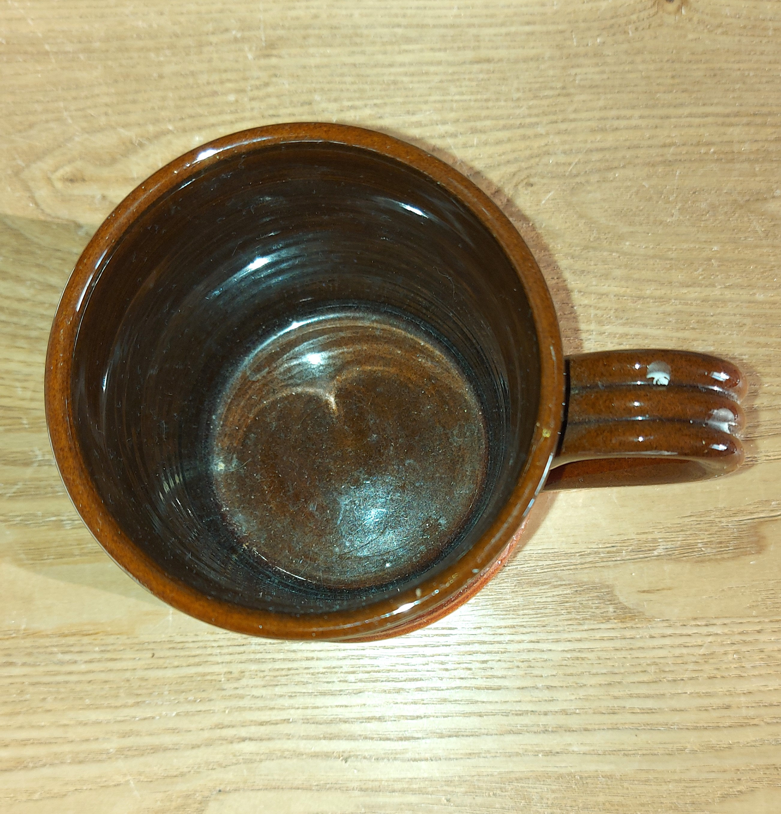 Vintage Scandinavian NITTSJÖ Brown Ceramic Mug, Sweden