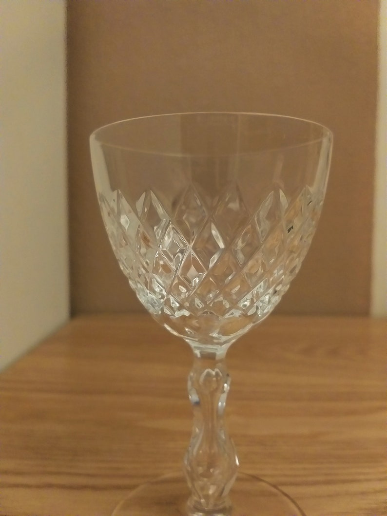 Vintage PEILL and PUTZER Heavy Cyt Crystal Glasses SET 6 1990s Germany