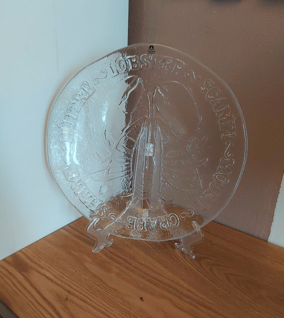 Vintage PUKEBERG LOBSTER Seafood Serving Plate, Design by Eva