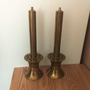 Vintage Danish Brass Oil Lamp, Denmark, 1960s
