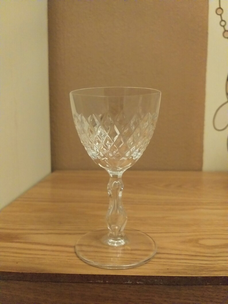 Vintage PEILL and PUTZER Heavy Cyt Crystal Glasses SET 6 1990s Germany