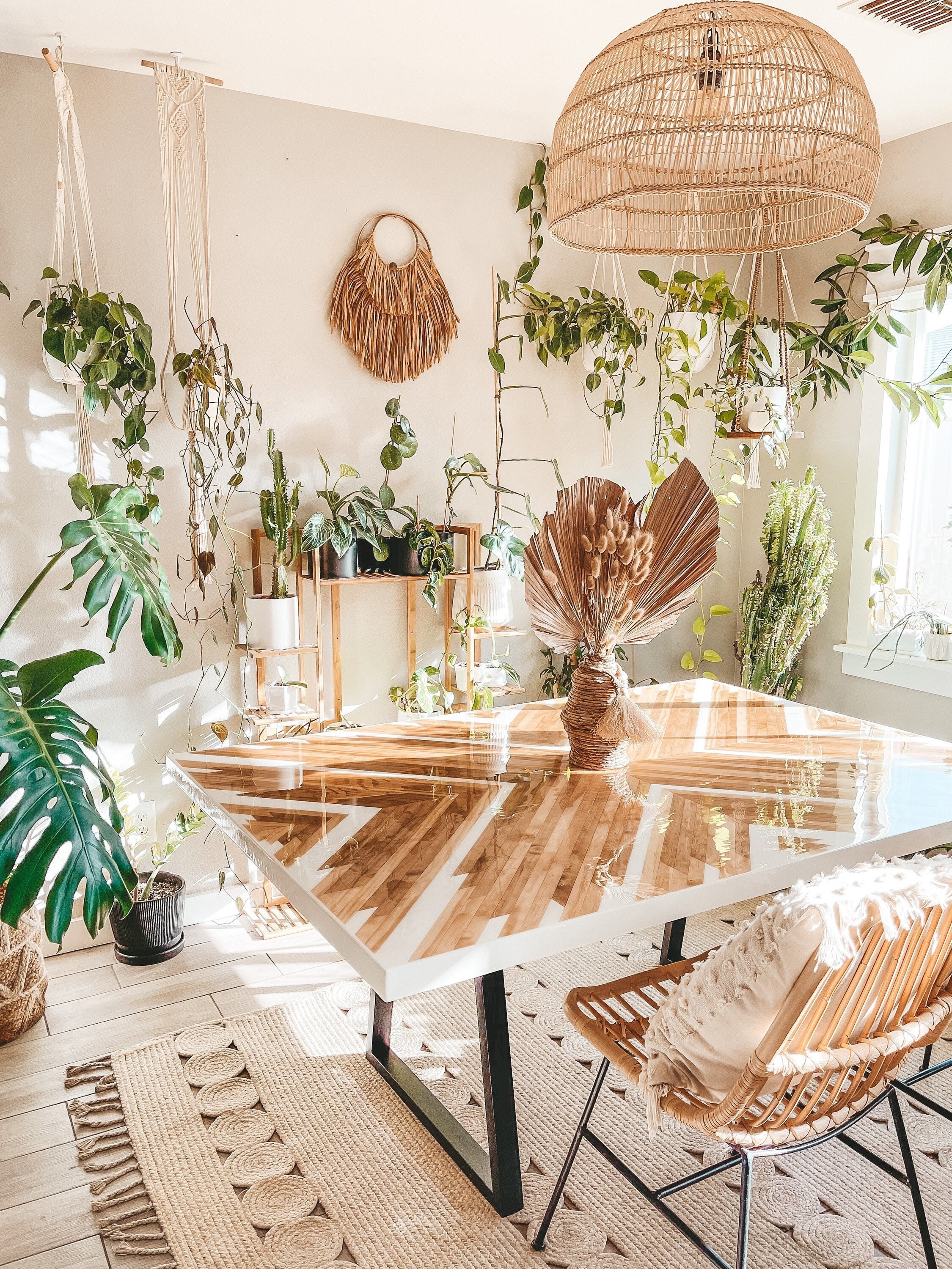 Herringbone Dining Table - Etsy Herringbone Dining Table - Etsy