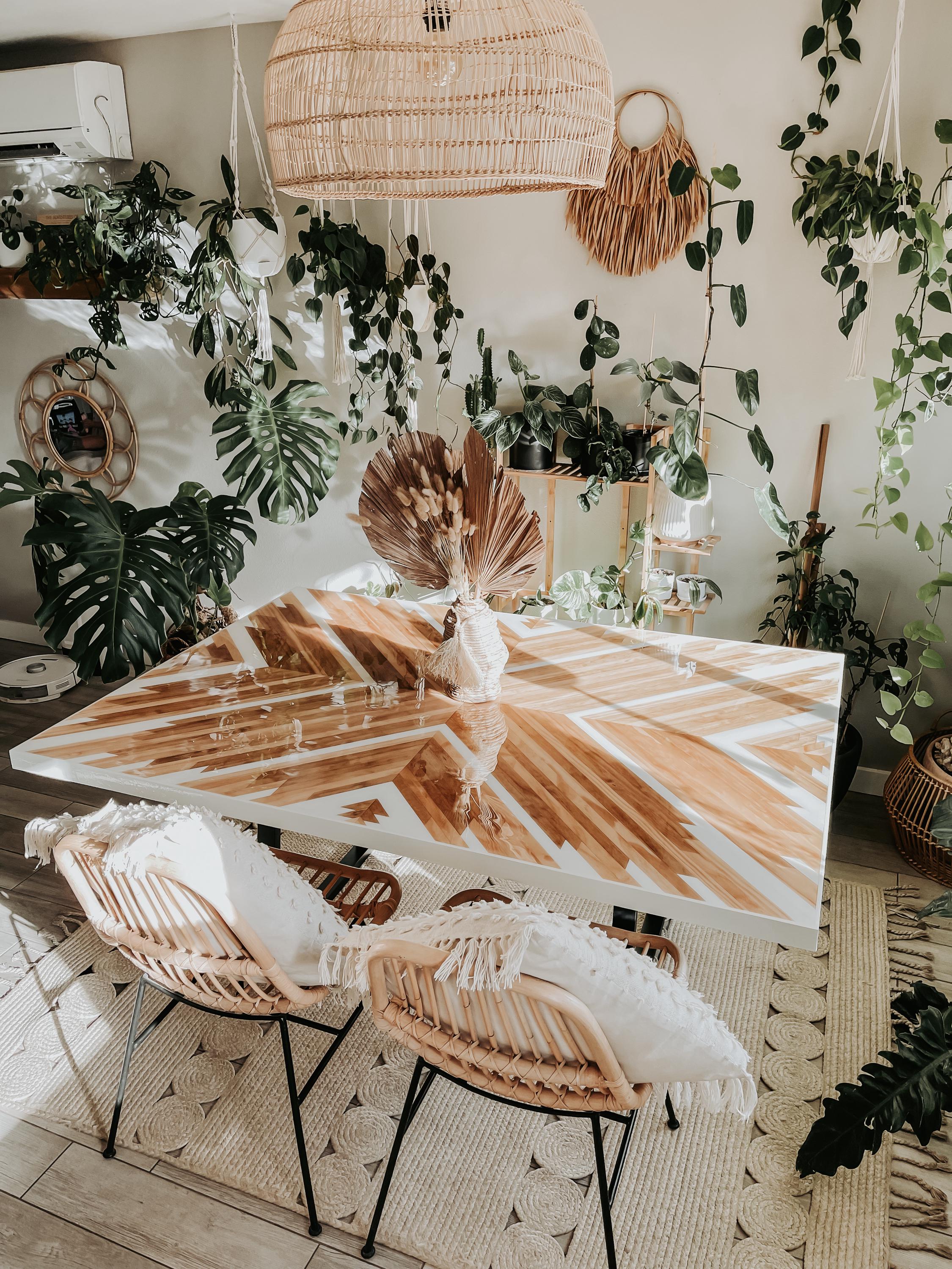 Herringbone Dinning Room Table - Etsy