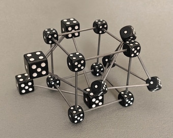 Tetrahedra D6 Cube Fidget Toy Desk Ornement