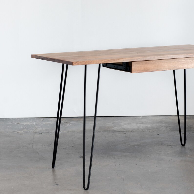 Desk With Hairpin Legs Etsy