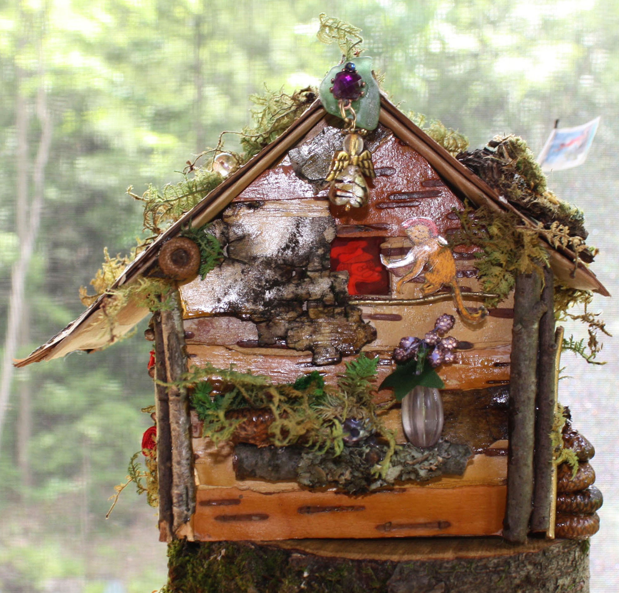 Fairy House Kit/ Build your own unique birchbark and moss Etsy