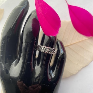 Wide silver ring 925