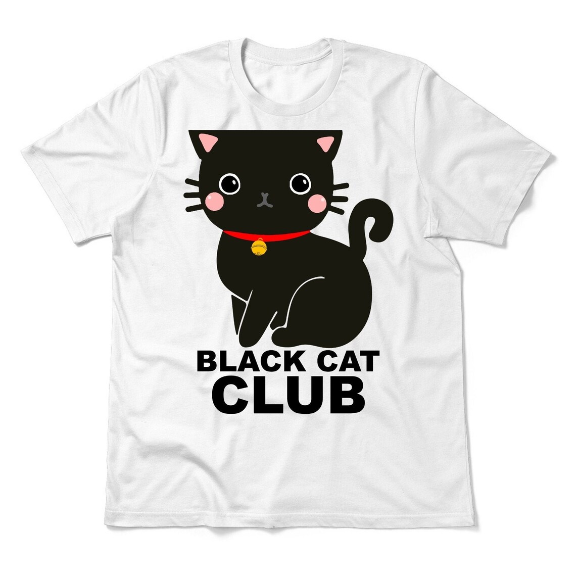 Black Cat Club Cat Lover Shirt Cute Cat Shirt Funny Cat Etsy