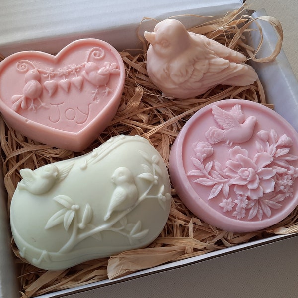 Handmade Goats Milk Birds Soap Set