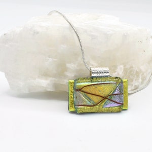 Dichroic Fused Glass Pendant/Necklace