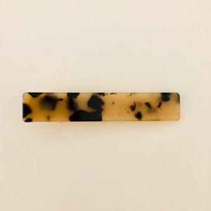 Dark Tortoise Animal Print Resin Acrylic Hair Alligator Clip Acetate Barrette Tortoise shell light