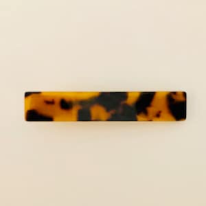 Dark Tortoise Animal Print Resin Acrylic Hair Alligator Clip Acetate Barrette Tortoise shell dark