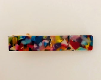 Pinza para el cabello de resina acrílica, pasador de acetato