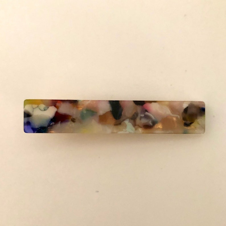 Dark Tortoise Animal Print Resin Acrylic Hair Alligator Clip Acetate Barrette Multi color clip