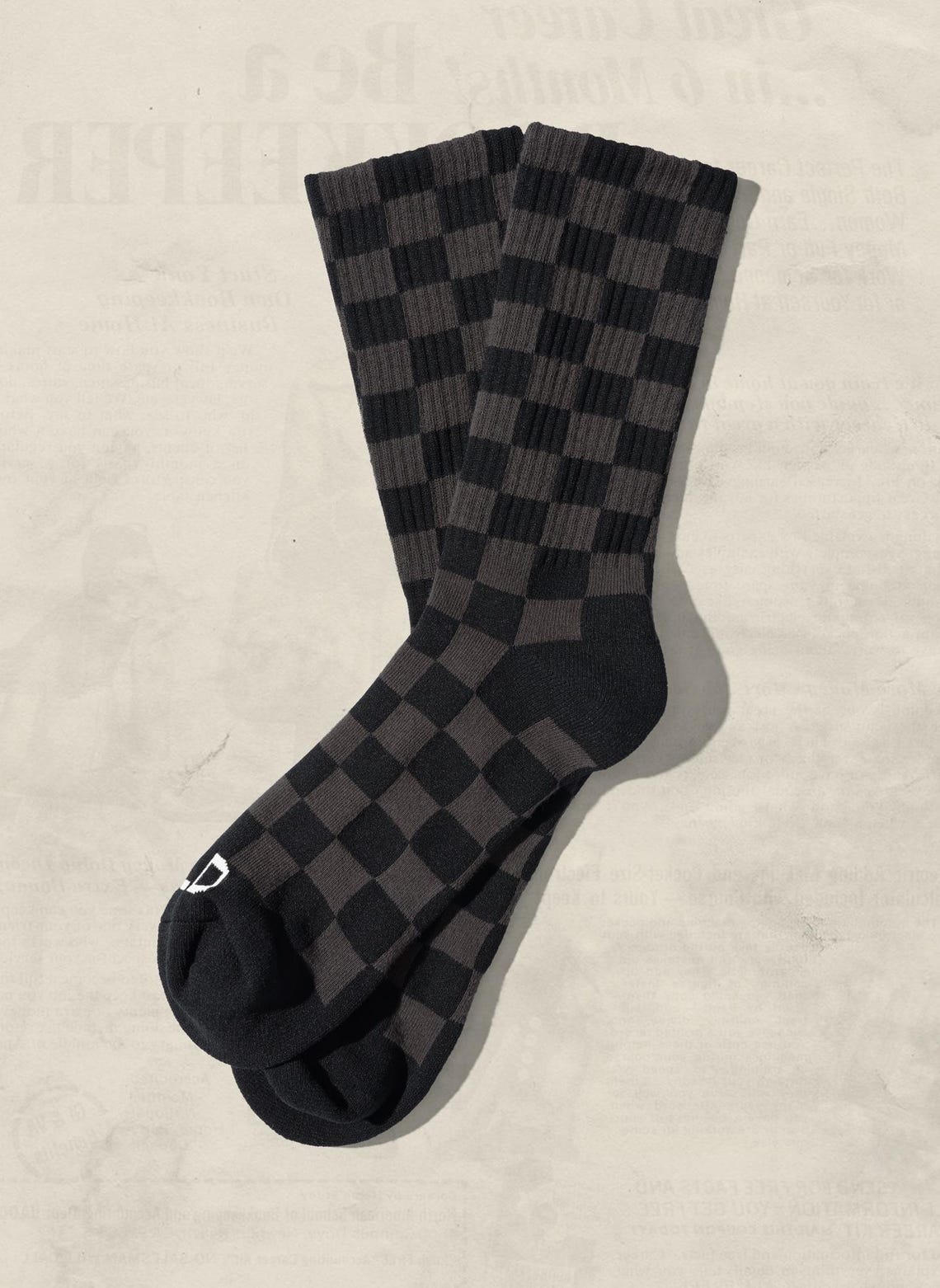 Tonal Checkered Crew Socks Casual Socks Skater Socks Unisex Fashion ...
