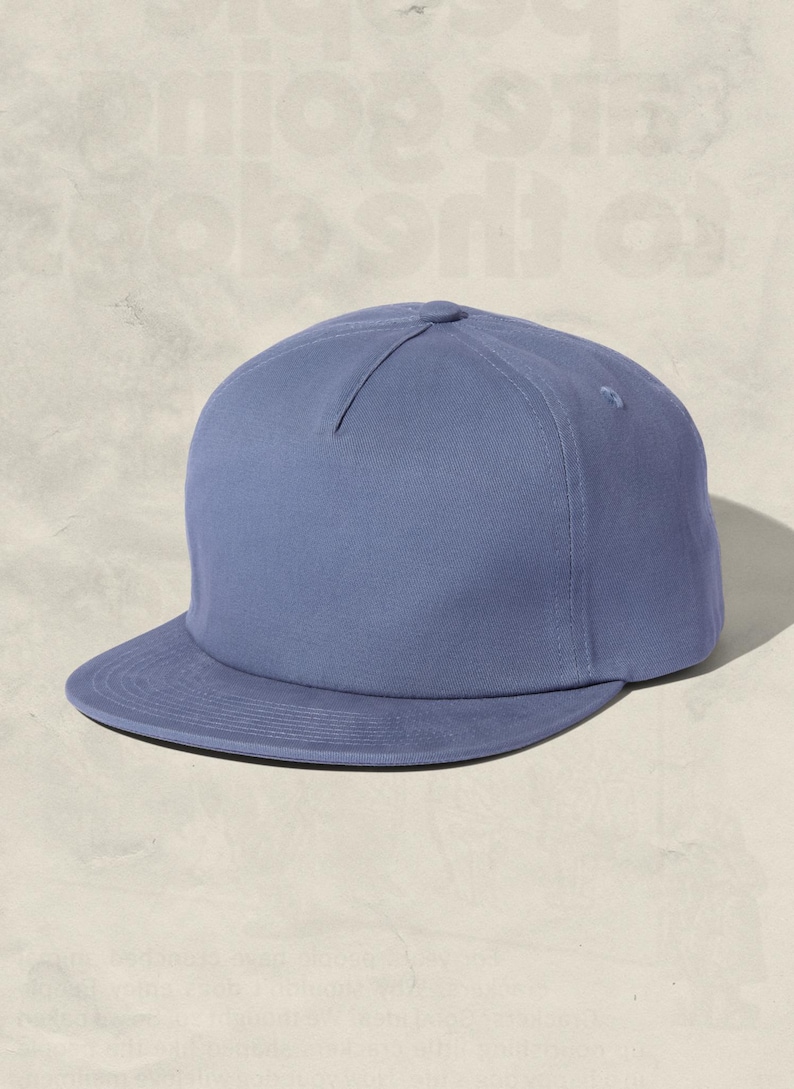 Brushed Cotton Field Trip™ Snapback Hat Slate Blue - Brushed