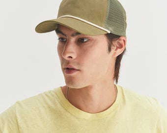 Brushed Cotton Rope Trucker Hat