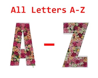 2FT Balloon Mosaic Letter Frame A-Z, DIY Pre-Cut Kit