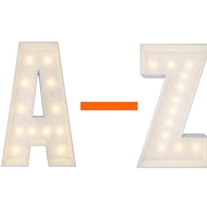 4FT DIY Marquee Light Up Letter (A-Z) | Foam Board Large Letter Pre-Cut Frame Kit | LED Letters for Birthday Anniversary Decorations
