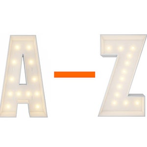 4FT DIY Marquee Light Up Letter (A-Z) | Foam Board Large Letter Pre-Cut Frame Kit | LED Letters for Birthday Anniversary Decorations