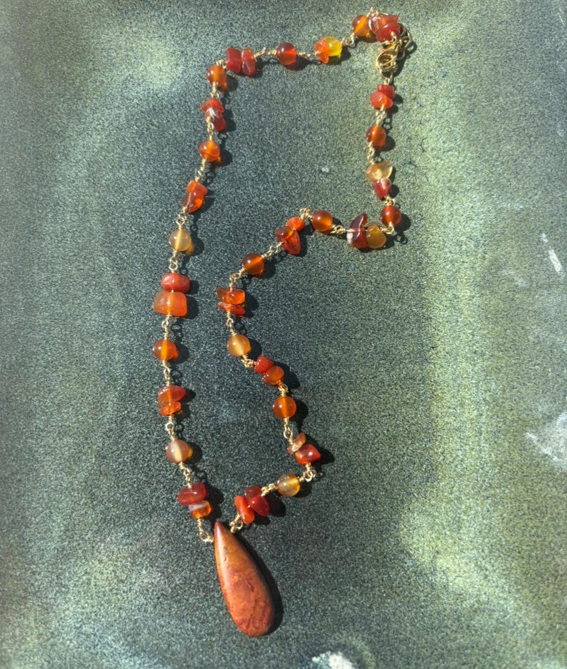Pave Lava Necklace in Gold