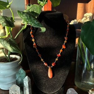 A RAINBOW OF LAVA NECKLACE
