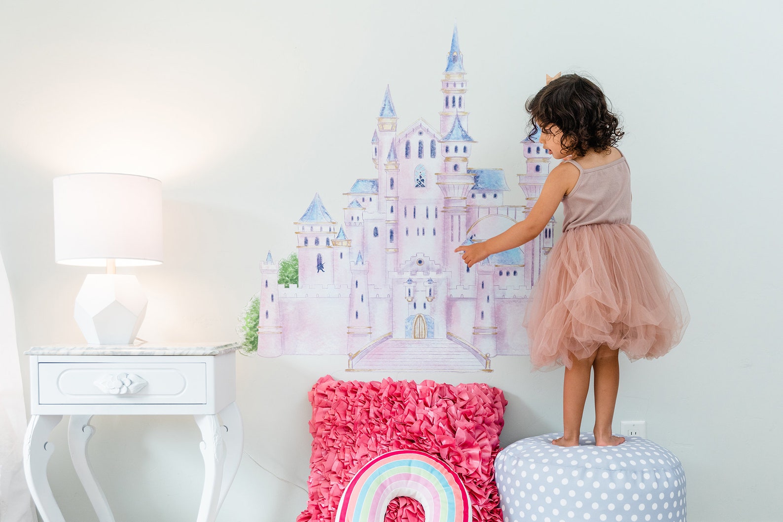 Castle Wall Decal Princess Castle Wall Decal/decor. Fabric Etsy