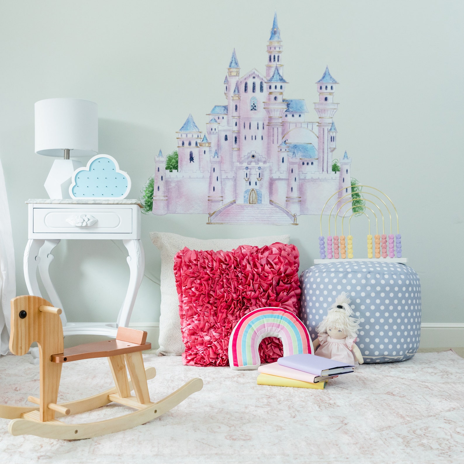 Castle Wall Decal Princess Castle Wall Decal/decor. Fabric Etsy