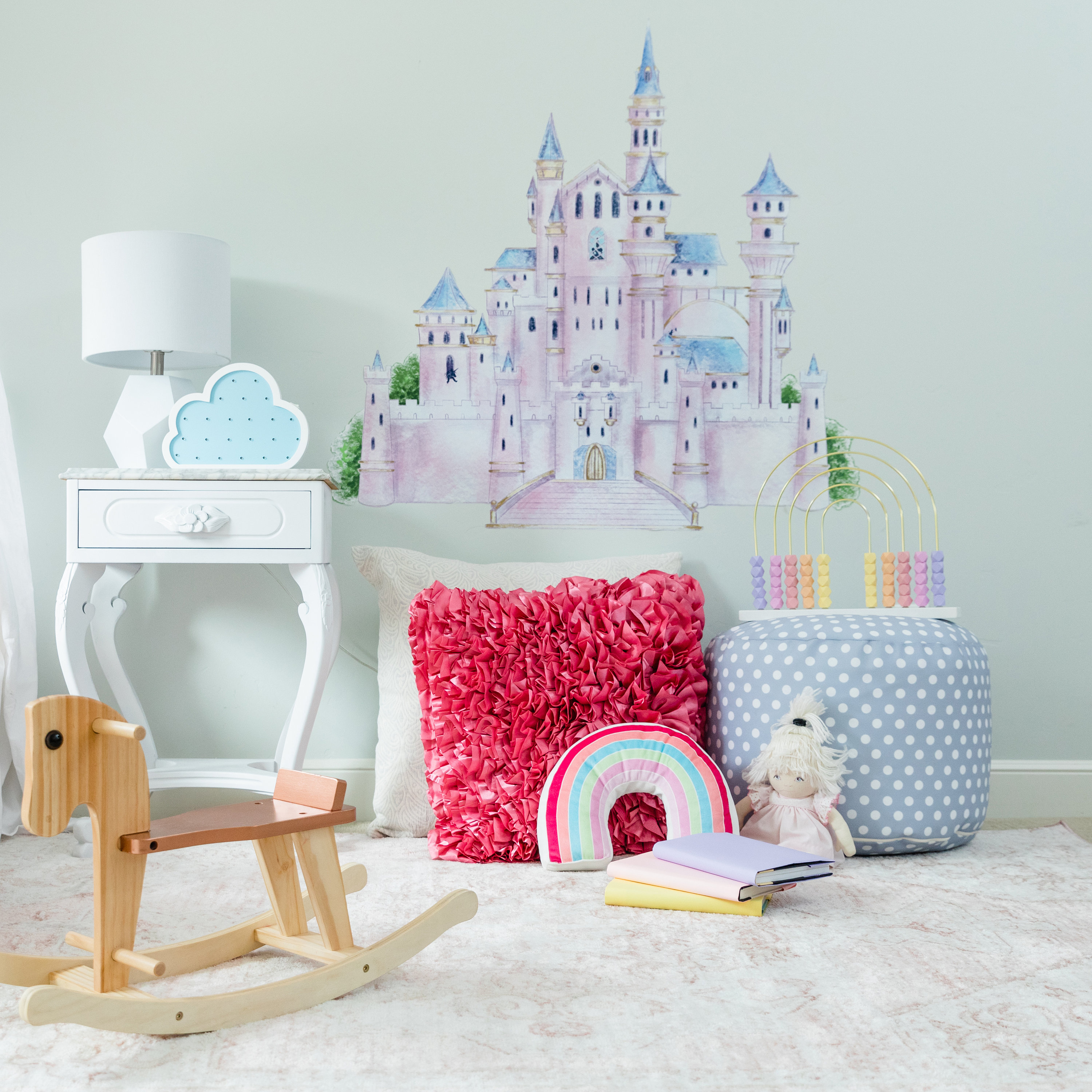 Castle Wall Decal Princess Castle Wall Decal/decor. Fabric Etsy