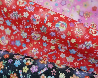 F/S Chirimen Kimono Crepe Fabric Owl Charm Key Strap Mascot Cute Kawaii Kyoto D