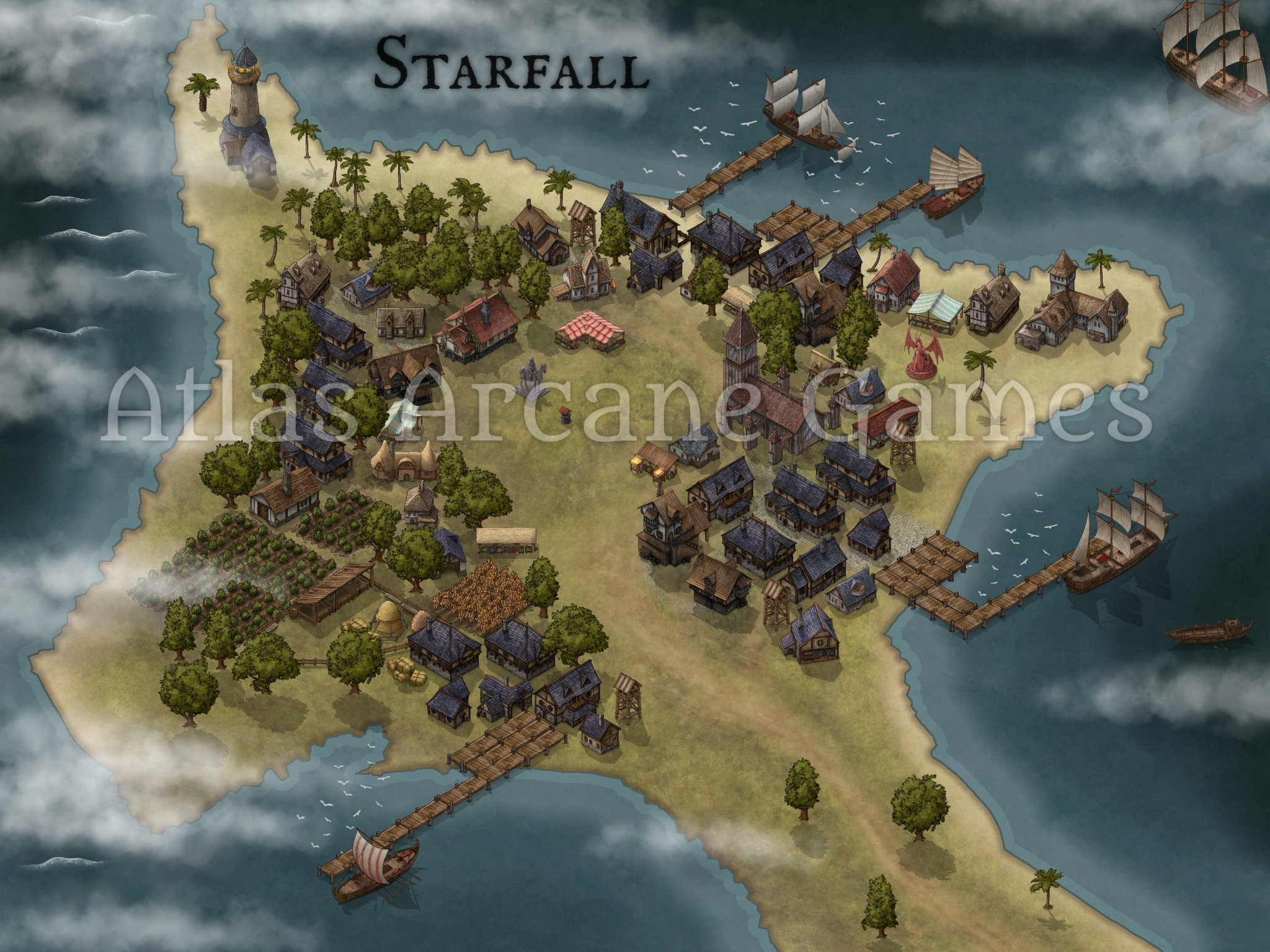 Custom Map Rpg Set Create Your Own World Map Set Fantasy Etsy