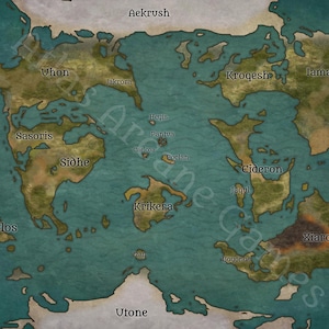 Conjunto de mapas de RPG de fantasia Personalize seu próprio conjunto de mapas do mundo. Jogo de RPG, download digital instantâneo. Personalize nomes de cidades e recursos adicionais!