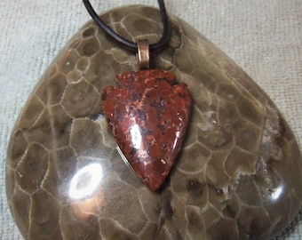 Beautiful Copper conglomerate pendant from Upper Michigan