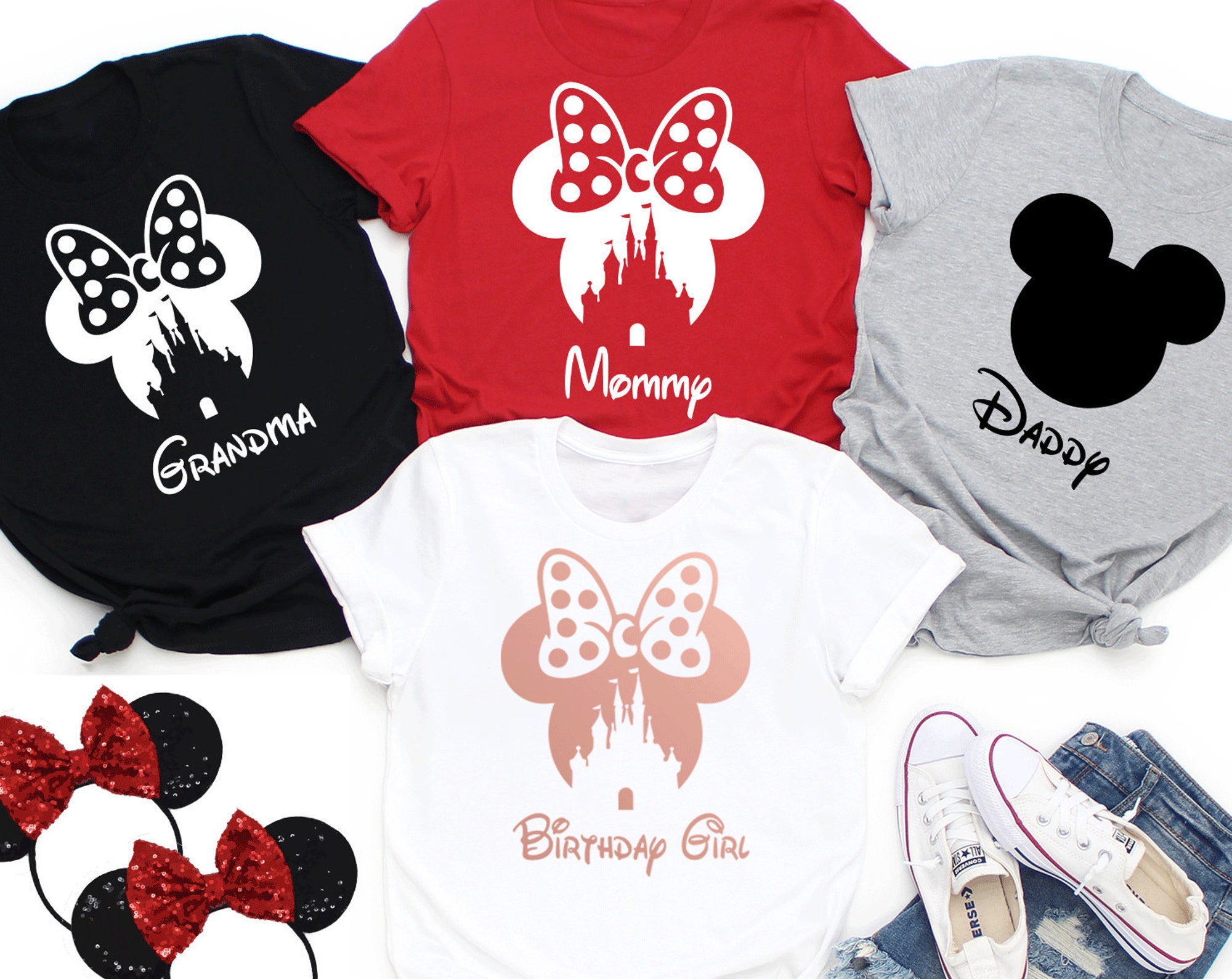 Disney Birthday Shirt, Disney Castle Custom Shirts , Disney Matching Family Shirts, Disney Trip Shirts, Disney Family Vacation