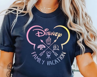 Disney Parks Shirt, Four Parks Disney World Shirt, Disney Castle Shirt, Magic Kingdom Shirt, 4 Parks Shirt, Colorful Disney Shirt, Epcot Tee