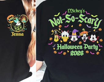 Disney Halloween Custom Shirts 2026 Custom Shirts, Disneyland Halloween Shirts, Mickey's Not so Scary Halloween Shirts